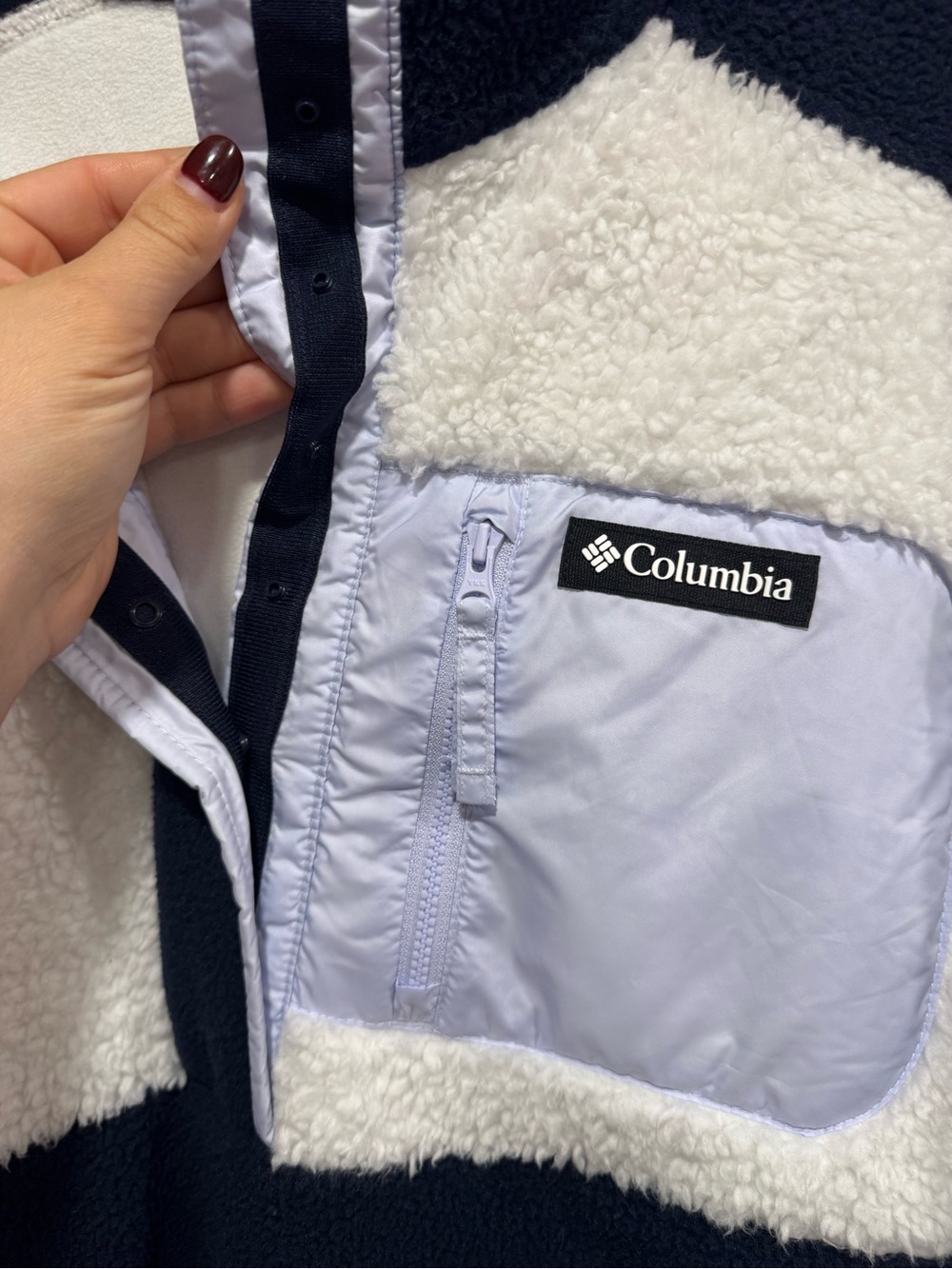 Columbia Pullover 1/2 Snap Jacket Size Large - Picture 5 of 8
